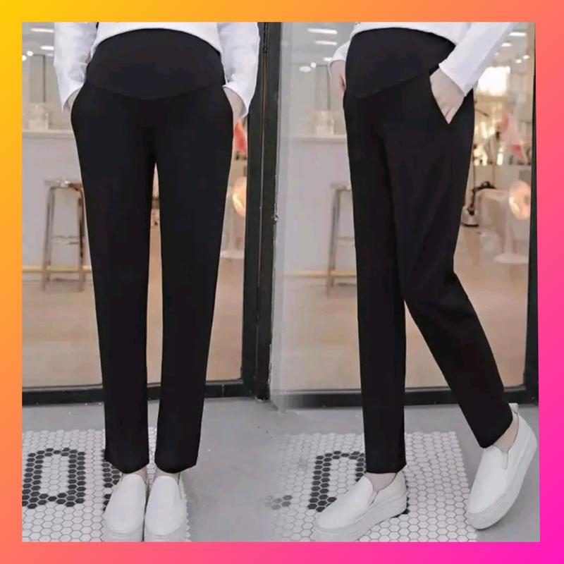 Quần bầu baggy công sở dài chất umi hàn cao cấp ống rộng thời trang bigsize Váy Bầu Váy Bầu Len Đầm Bầu