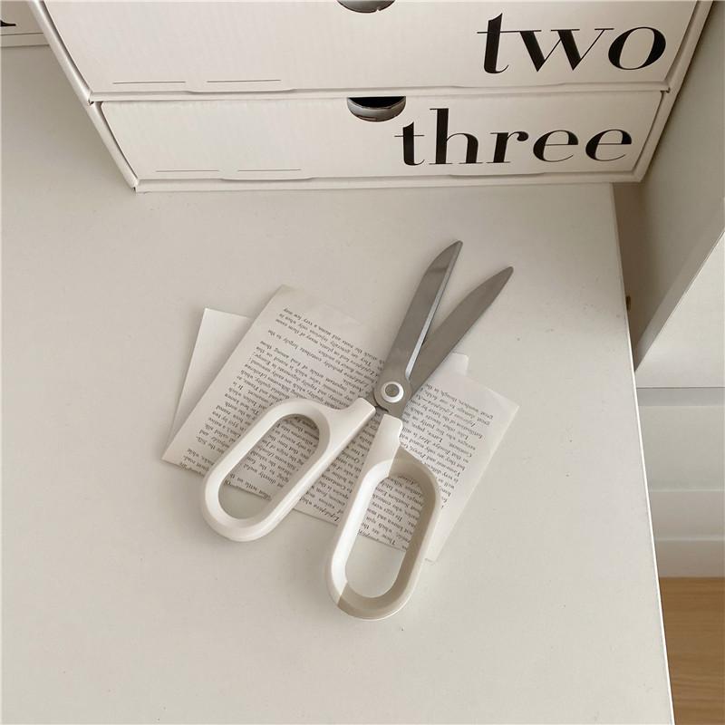 Product Introduction of Simple Multipurpose Scissors Ins Style Portable Home Office Student Cutting Tool Art Knife Split Express 1
