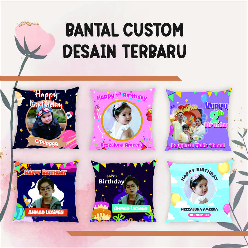 Bantal Foto Custom Desain Ulang Tahun Lucu Terbaru 0