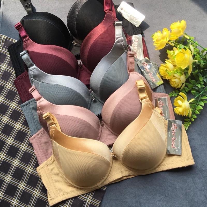Áo lót BIGSIZE Thái Lan Sister.hood 991 cup B chống CHẢY XỆ V1 mút mỏng 0.5-1cm có gọng cho quả vừa vòng lưng lớn size 36-42B