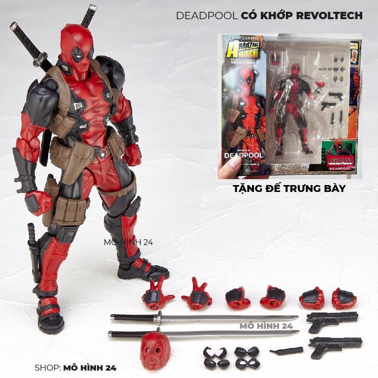 Mô Hình Deadpool Có Khớp Cử Động Revoltech Full phụ kiện 16cm Figure Dead Pool Amazing yamaguchi figure complex marvel