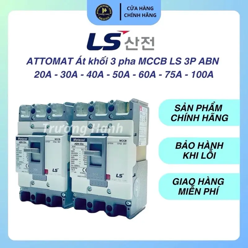 ￼ATTOMAT Át khối 3 pha mccB LS 3P ABN 30-100A 0