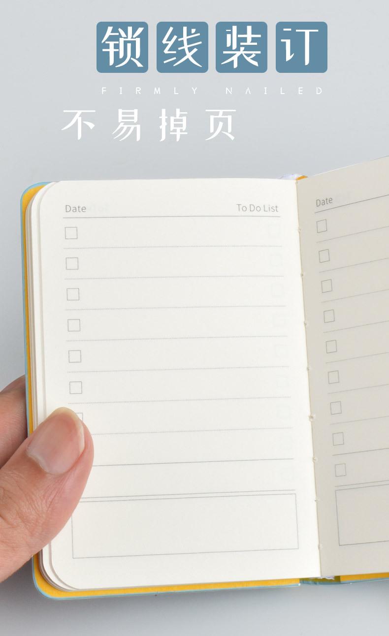 Product Introduction of A7 Notebook Book Portable Small Notebook Student Handy Words Mini Small Sized Pocket Notepad 10