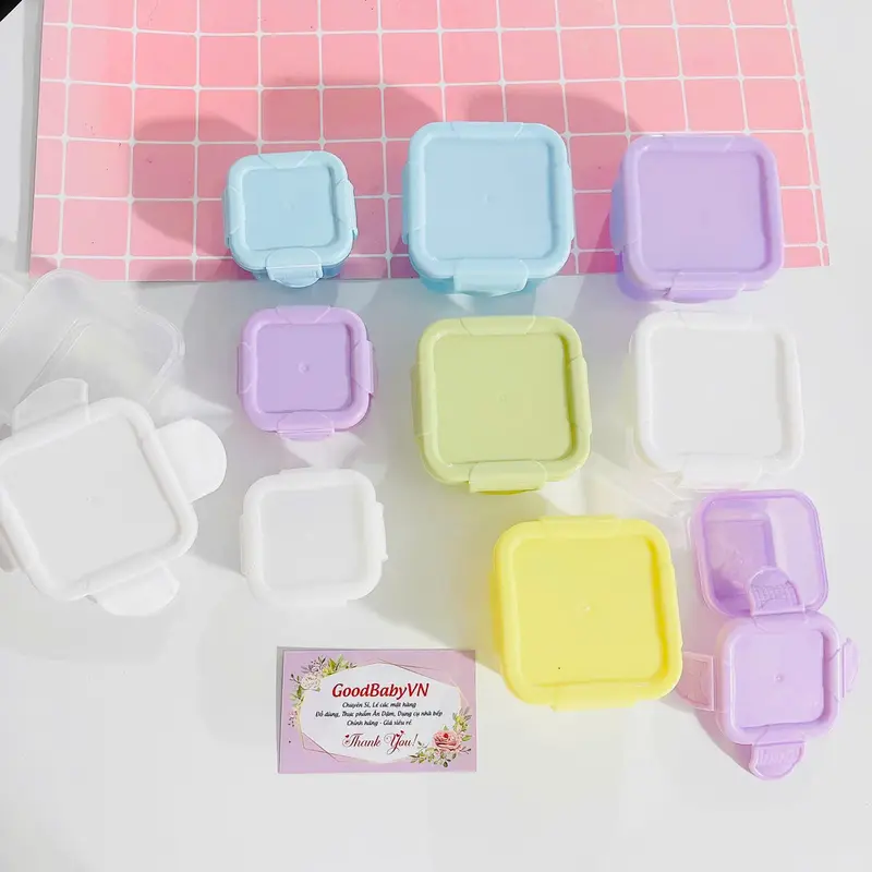 Hộp Trữ Đông ,Khay Trữ Đông Có Nắp 60ml Bảo Quản Đồ Ăn Dặm Cho Bé Goodbabyvn 2