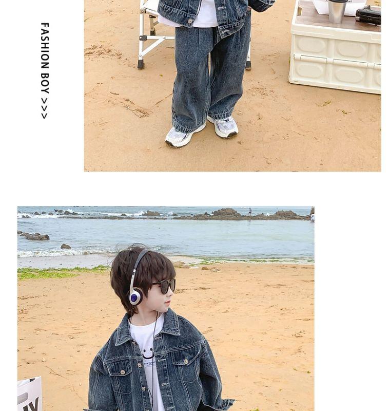 Product Introduction of Bộ Đồ Denim, Cho Bé Trai, Bộ Sưu Tập Mùa Thu 2023 Mới, Đẹp Trai Và Thời Trang, Áo Đẹp Kinh SúC Quần Ống Rộng, Bộ Đồ Hai Mảnh, Thích Hợp Cho Trẻ Em, Thời Trang 16