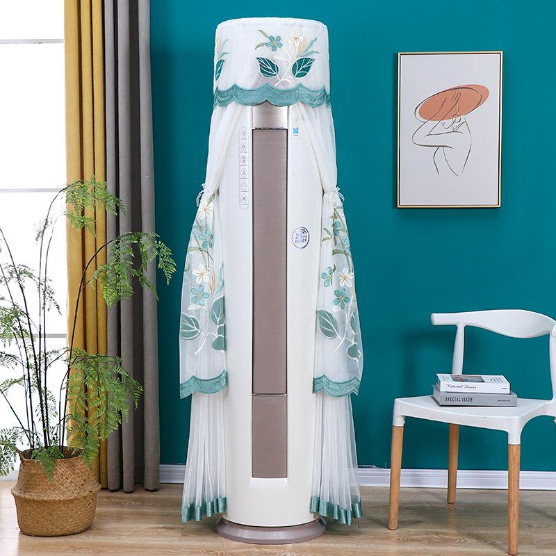 Product Introduction of New Model No-Remove Air Conditioner Cover for Cylinder Vertical Cabinet Machine, Round Living Room Air Conditioner Dust Cover for Gree Midea 23