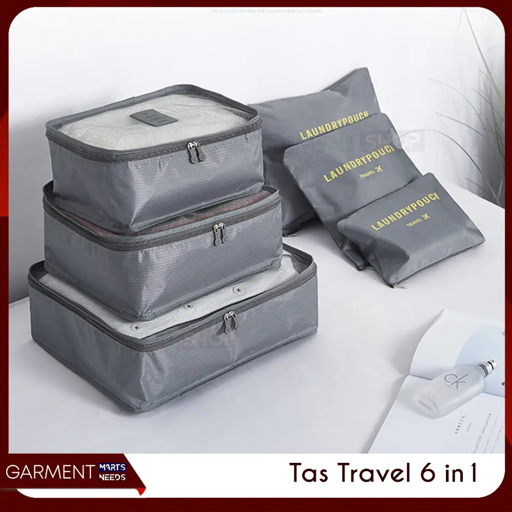BEST SELLER!!! Travel Bag 6 in 1 Luggage Storage Set Organizer Tas ...