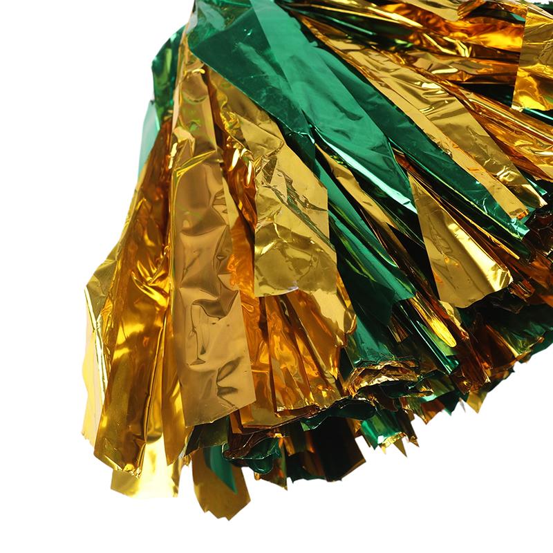 Product Introduction of Handle Style Cheerleader Pom Poms Metallic Streamer Sport Match Vocal Dance Party Concert Decorator Props Club Supply 16