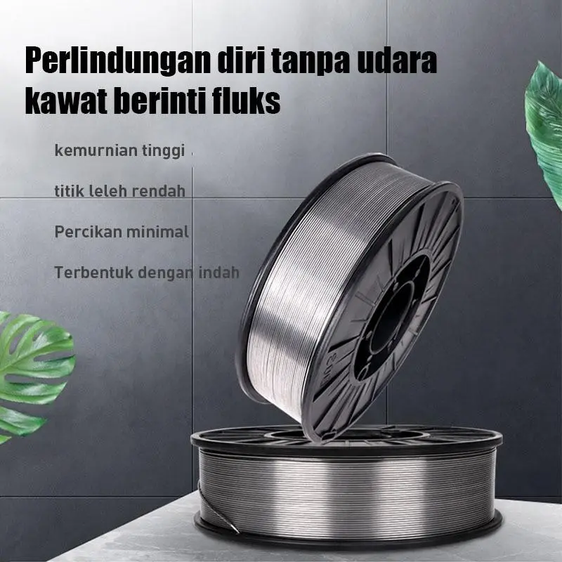【COD,Stok Lokal】 Kawat Las  Flux Core Wire Gasless Kawat Las Mig 1 Kg Full Ukuran 1MM 1