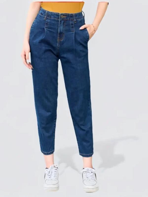 Quần jean nữ dáng baggy chất jean co dãn - dài quần 82-84cm size 35-60kg BB Jeans Women Pants