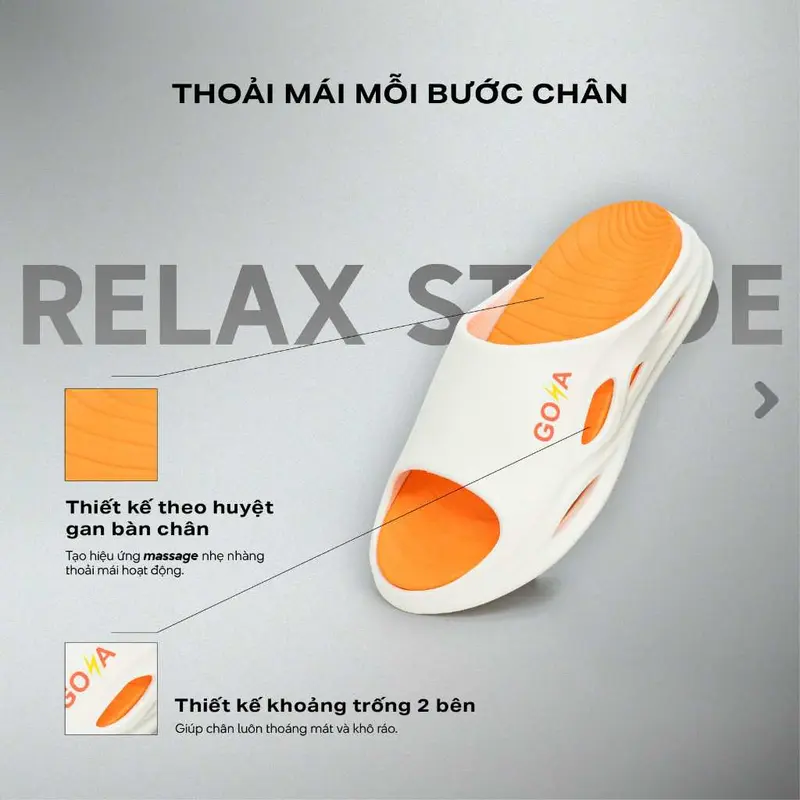 Dép Thể Thao Thư Giãn Sau Chạy Bộ Goya RS Năm 2025 - Siêu Mềm Mại, Êm Chân, Giảm Căng Thẳng Cho Đôi Bàn Chân Phù Hợp Cho Nam Nữ  Đi Bộ, Tập Thể Dục 2