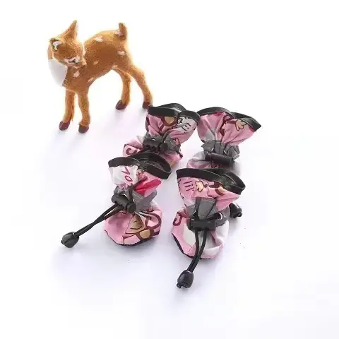 Giày cho chó, đế mềm, dành cho chó Con và trẻ mới biết đi, không trơn trượt, có lớp phủ giày cho thú cưng, ủng đi mưa, thích hợp cho Poodle Booties, giày cho thú cưng dép  cho áo  chó cầm dao 8