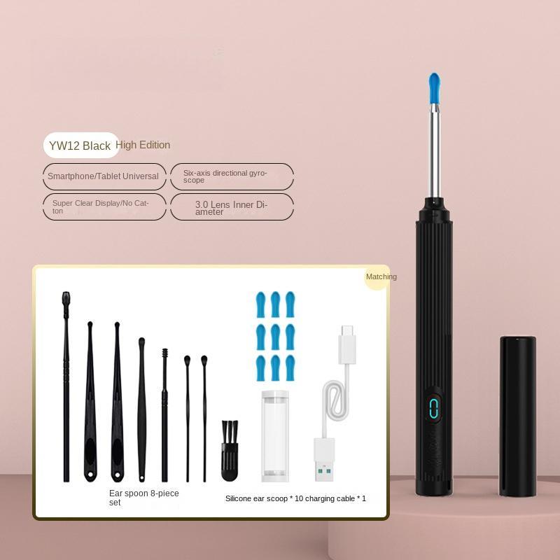 Product Introduction of Smart Visual Earwax Removal Kit, 1 Set Earwax Removal Tool with Replacement Heads, Earwax Cleaning Tool, Earwax Removal Products 6