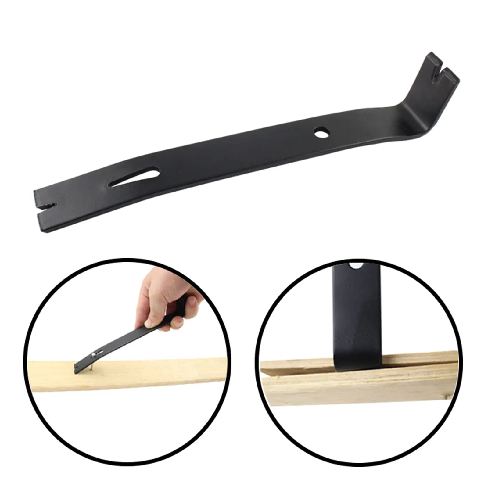 Carbon Steel Hand for Crowbar Tool Multi-functional Staple Remover Nail Puller Pry Bar for Trimming Work, Window Decorat