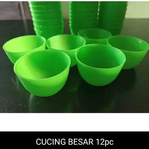 12 PCS CUCING BESAR CETAKAN KUE KUKUS PUTU AYU JELLY AGAR-AGAR PUDING Plastik