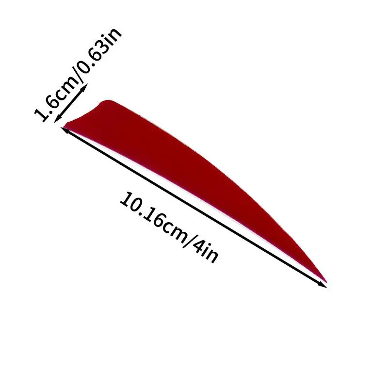 Shield Shaped Plastic Feather, 36pcs 4-inch Shield Shaped Plastic Feather for Archery and Arrows, Sports & Outdoor Accessories 1