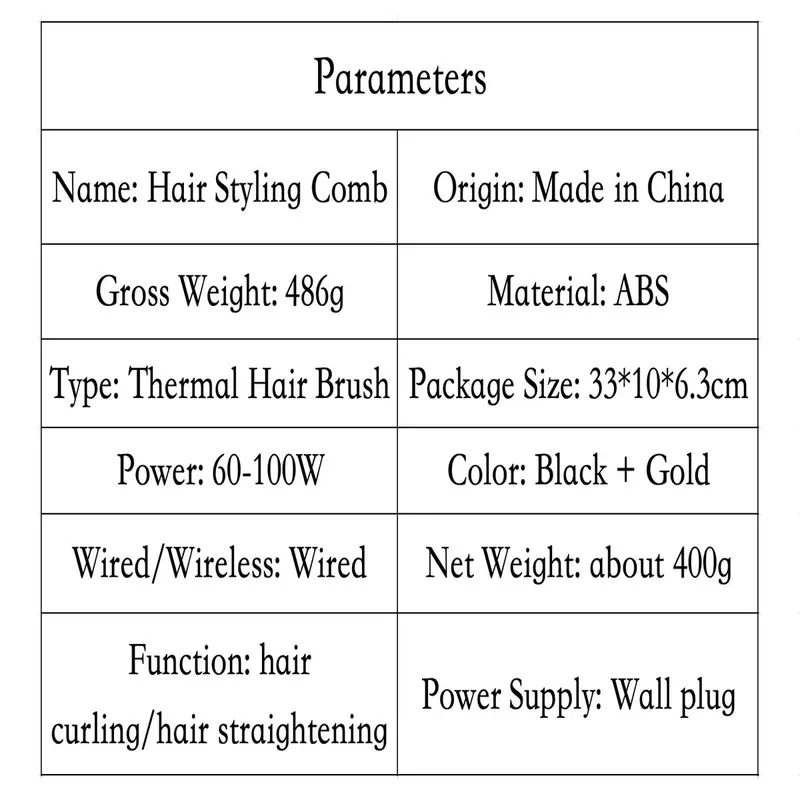 3 in 1 Hair Styling Tool, LCD Display Hair Curling Iron, Fast Heating Hair Curling Comb, Hair Styling Tool for Home & Travel 8