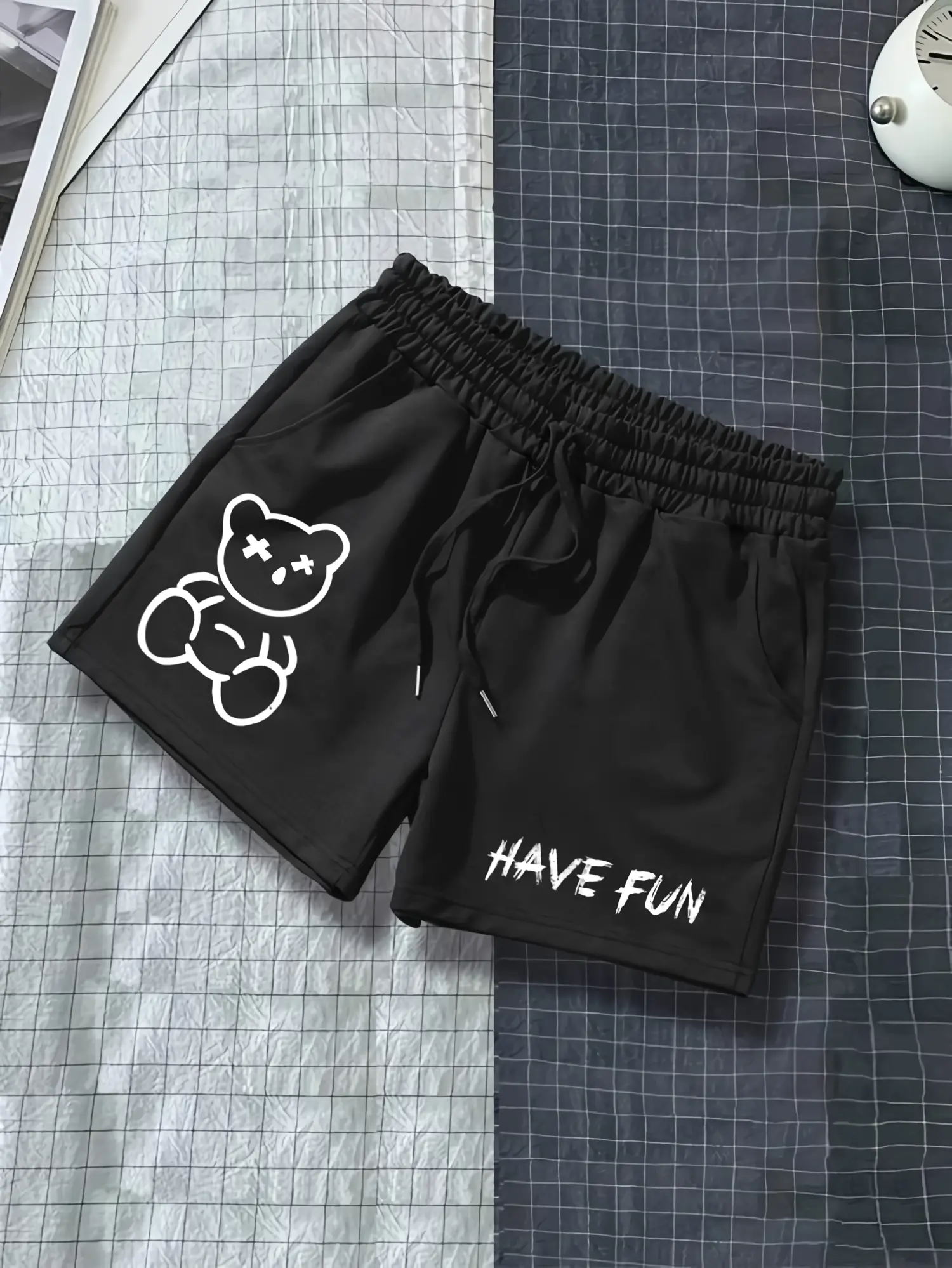 Celana Pendek Santai Pria Boxer Pants Cartoon Have fun  M-XXL Tidur Nyaman Katun Pantai