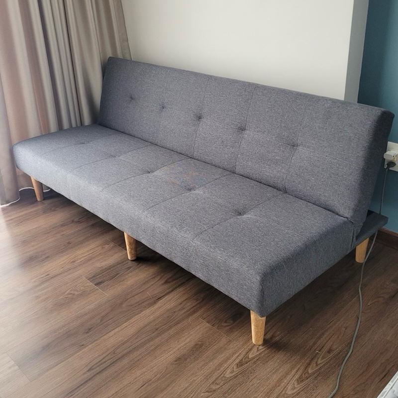 Ghế thông minh có thể làm giường ngủ dài 1m8 nệm cứng khung ván không lún xẹp giường sofa gấp gọn