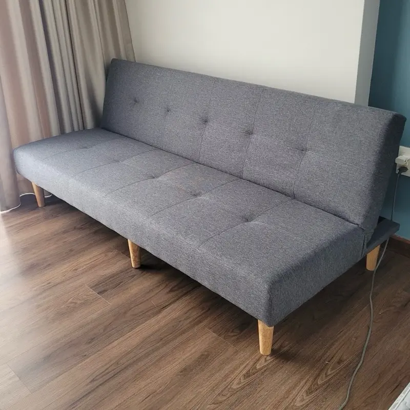 Ghế thông minh có thể làm giường ngủ dài 1m8 nệm cứng khung ván không lún xẹp giường sofa gấp gọn 0
