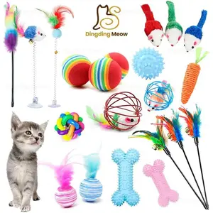 Tongkat Kucing Bola Gigitan Kucing Anjing Mainan Tikus Untuk Kucing Mainan Kucing