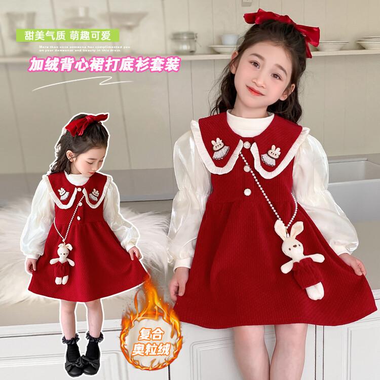 Product Introduction of Bộ váy Giáng sinh cho bé gái, thích hợp cho mùa thu và mùa đông 4