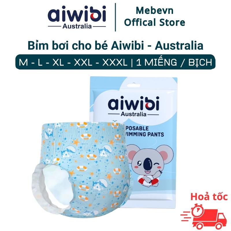  Bỉm bơi cho bé aiwibi - bỉm đi bơi cho bé cao cấp Australia đang hot trend 1 bịch 1 miếng Voi 