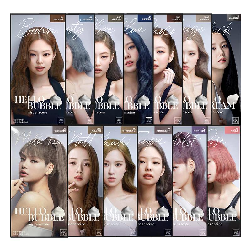 Thuốc Nhuộm Tóc Dạng Bọt Mise En Scène Hello Bubble Foam Color Hàn Quốc Đổi Màu Tóc Nữ