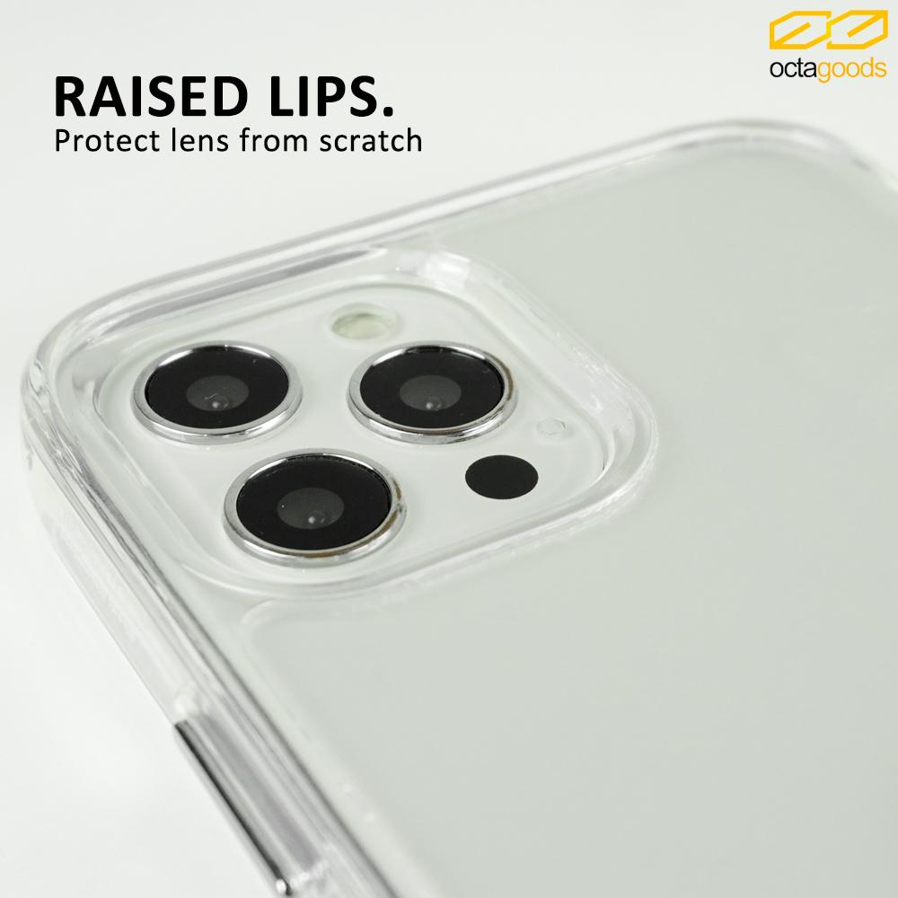 Octagoods Case for iPhone 13 Pro Max Mini  Hybrid S Clear Slim Stand Casing