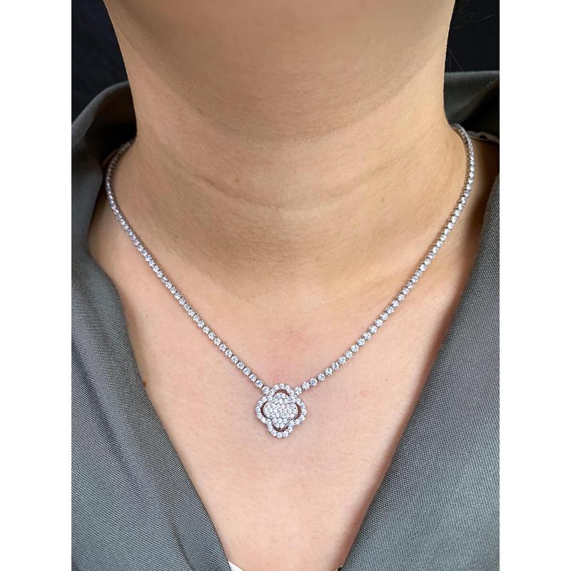 Kalung Motif Bunga Besar XL30260-1 3
