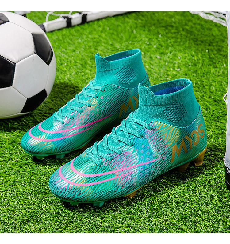 Product Introduction of Fustal！35-45 Ready Unisex Plus Size Training Football Shoes Fashion All-terrain Football Shoes Wide Last Soccer Shoes 27