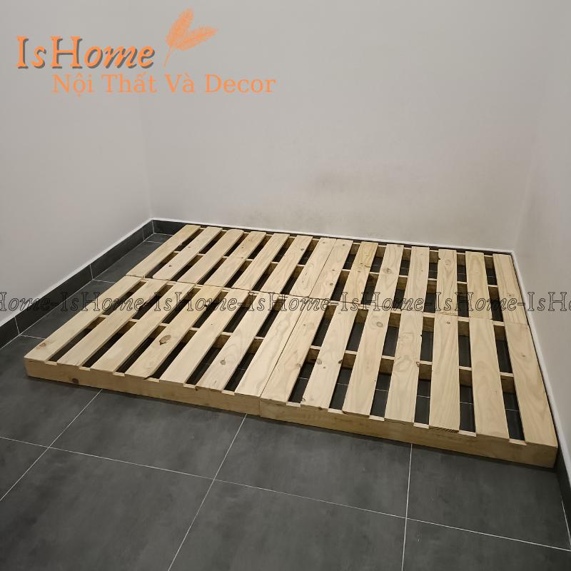 Giường Pallet gỗ thông cao 8cm đủ kích thước