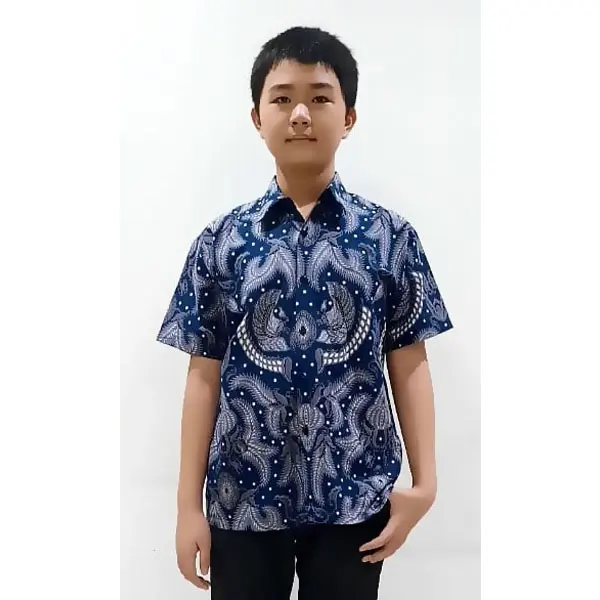 COD Baju Anak Laki-Laki Kemeja Batik Divania 1