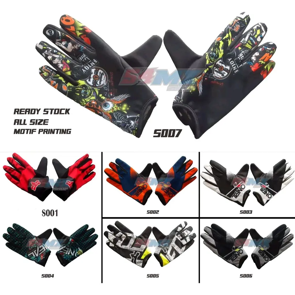 Sarung Tangan Trail | Sarung Tangan Motocross | Sarung Tangan MX Full Printing