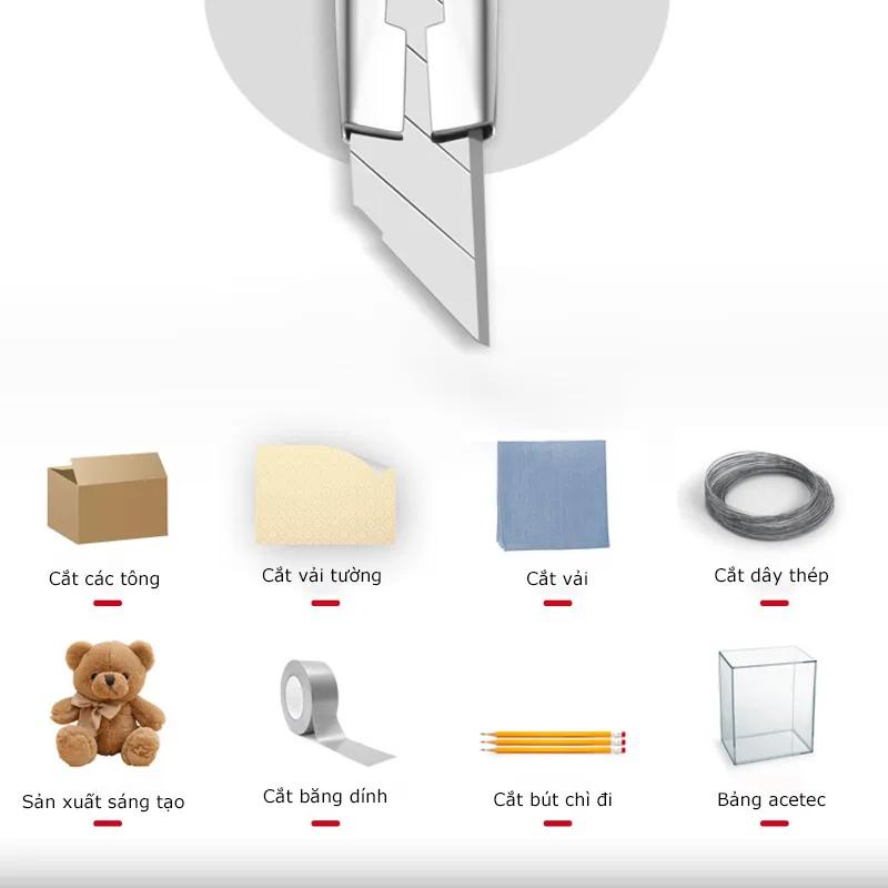 Product Introduction of [YGUJV]  siêu sắc Dao rọc giấy dao rọc giấy inox mini 19