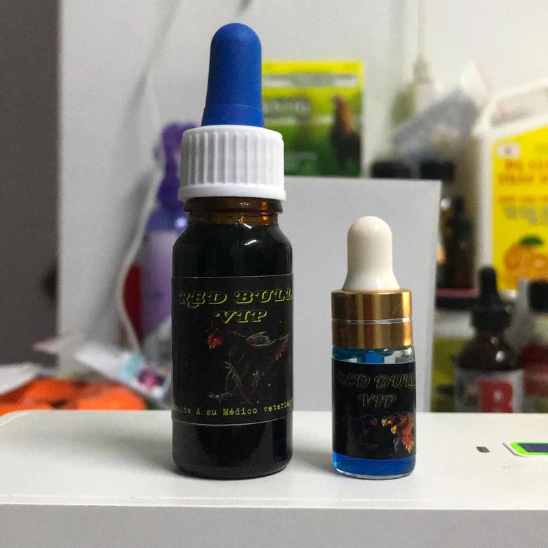  Lọ 1ml và 10ml Nhỏ xanh Redbull Vip  hổ trợ năng lượng cho gà trước khi thi đấu   chiết lẻ 1ml   