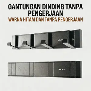 YAJU Kait Dinding Kapstok Aluminium – Desain Mewah Fungsional, Tahan Beban untuk Tas & Aksesoris