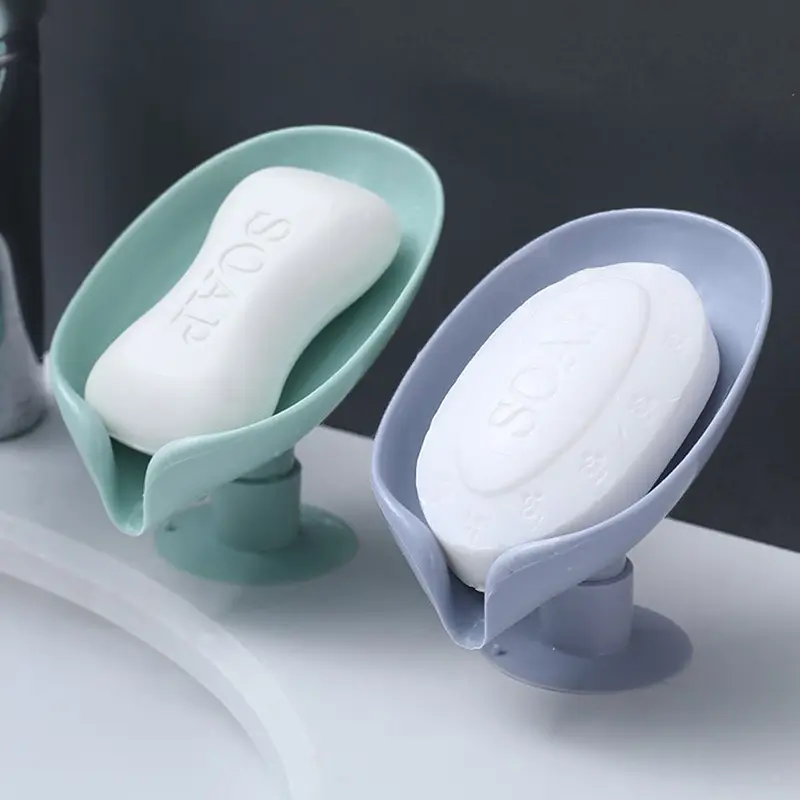 Hộp Khay Đựng Xà Phòng Hình Lá, Hộp Khay Đựng Xà Phòng Thoát Nước Phụ Kiện Phòng Tắm Nhà Vệ Sinh Giặt Là