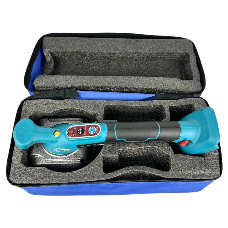 Thân máy ốp lát gạch men, máy đầm rung dùng pin Makita 18-21V chân phổ thông, nút cảm ứng, 5 cấp tốc rung 1