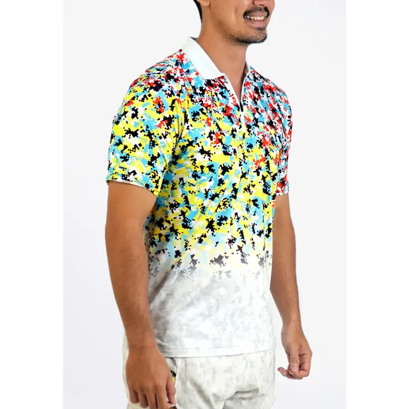 Trijee Polo / Men  / Polo Jersey / Dry Fit / MD Polo M- Multi Dots 1