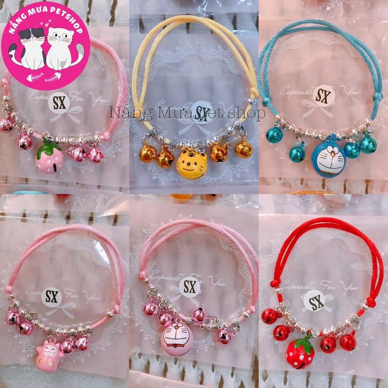 vòng cổ nhiều chuông cho chó mèo cute 0