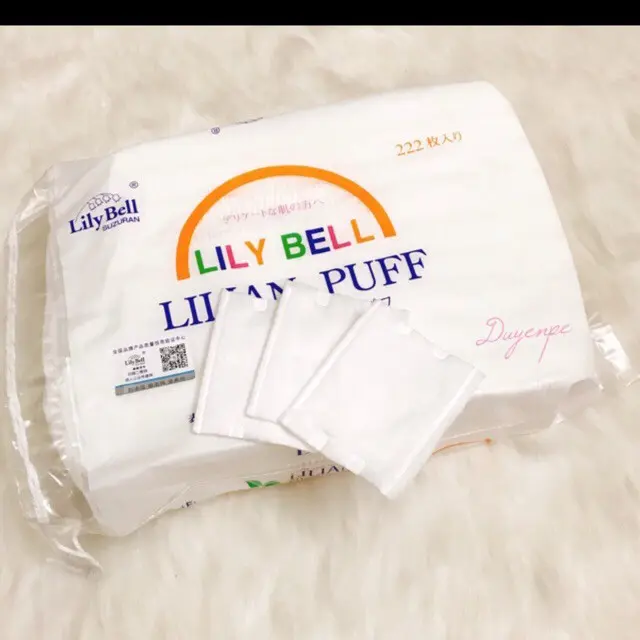 Bông Tẩy Trang Lily Bell 222 Miếng 3