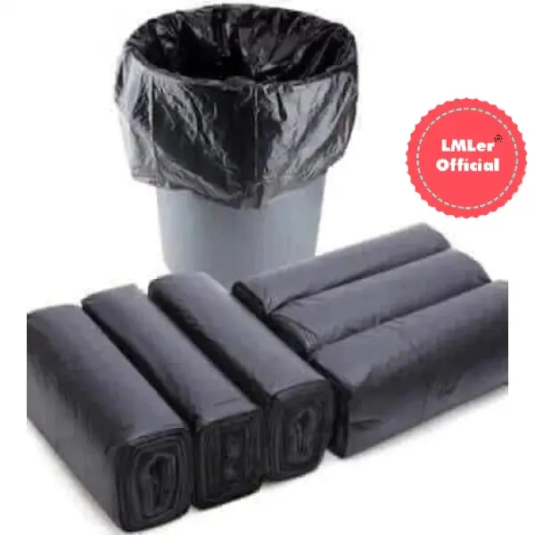 💋Extra discount of 38%💋👄Ưu đãi thêm%30👄1 cuộn túi đựng rác đen tự phân hủy loại to 55x65cm P0453