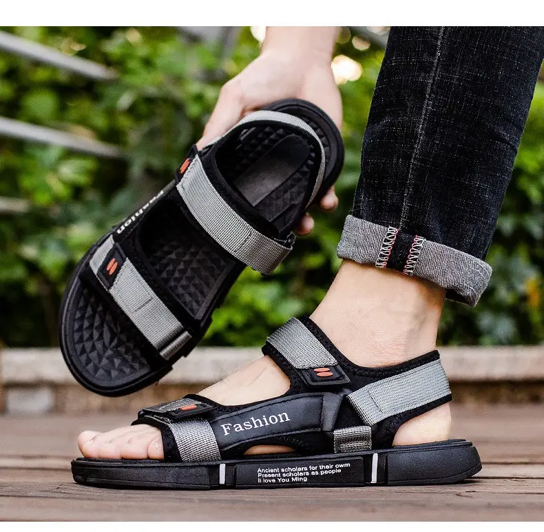 Sandal đan nam - Dép quai hậu học sinh Fashion 2 quai thời trang 3