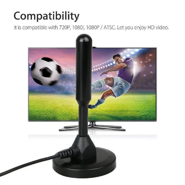 Product Introduction of HD Digital Indoor TV Antenna Coax Cable Ultra HDTV With Amplifier DVB-T DVB-T2 Quick Response Outdoor Aerial Set (Signal boost only, no additional channels) 11