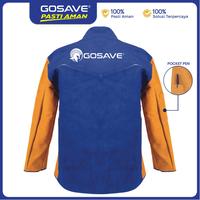 Gambar (Promo Eksklusif) GOSAVE Welding Jacket Kulit Baju Las Tahan Panas Percikan Api Full Safety Leather Jacket Slim Fit K3 - XL dari Gosave Official Kota Tangerang 3 Tokopedia