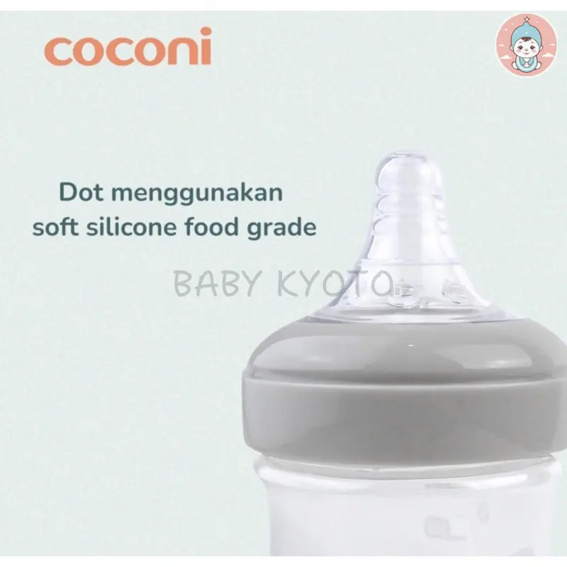 BK Coconi Wide Neck Baby Feeding Bottle Botol Dot Susu Asi Bayi Wideneck Anti Kolik 120/270 Ml 5