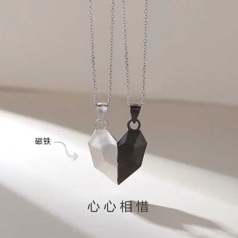 Vòng Cổ Cặp Đôi, Phong Cách Nghệ Thuật, Thu Hút Điều Ước Từ Tính, Nam Và Nữ, Mặt Dây Chuyền Tình Yêu Đường Dài Mã Thông Báo, Quà Tặng Ngày Lễ Tình Nhân, Quà Tặng Bạn Thân
