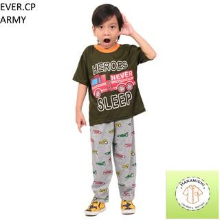 Kiminori EVER.CP Setelan Baju Tidur Anak Lengan Pendek Celana panjang Fashion 1