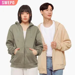 SWEPO Hoodie Zipper Size M - XXXL ( Pria & Wanita ) (Polos) Fleece Lokal